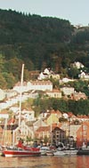 Bergen harbour up to Floien